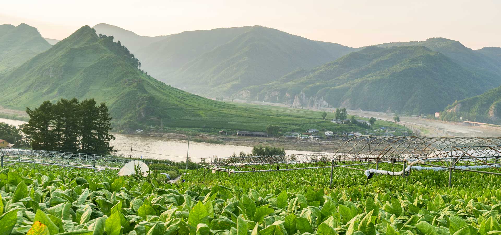 夾皮溝旱煙村風光